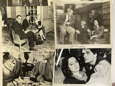 Lot 339 - A collection of male movie star autographs on...