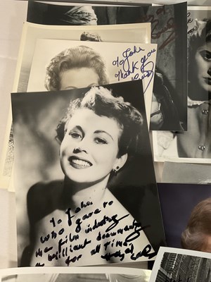 Lot 269 - A collection of female movie star autographs...