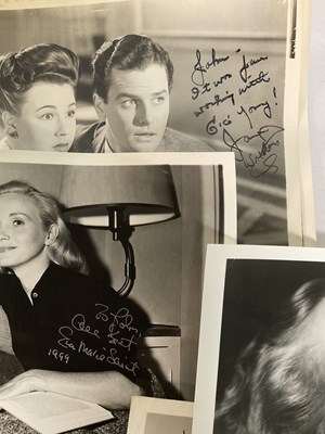 Lot 269 - A collection of female movie star autographs...