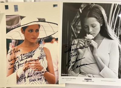 Lot 307 - A collection of female movie star autographs...