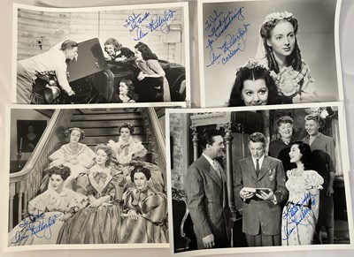 Lot 307 - A collection of female movie star autographs...
