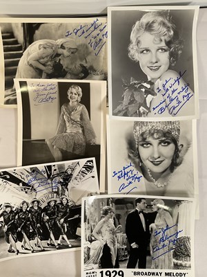 Lot 307 - A collection of female movie star autographs...