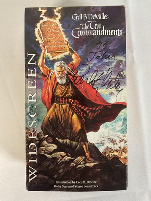 Lot 308 - A collection of CHARLTON HESTON autographed...