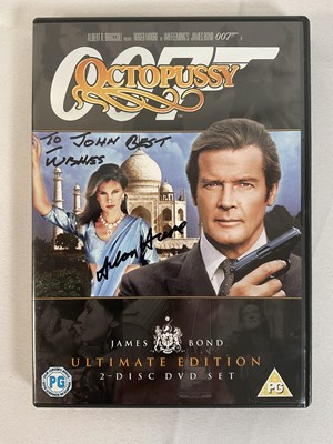 Lot 384 - A group of 6 autographed James Bond DVDs...