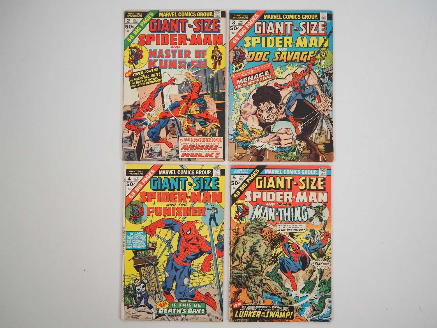 Lot 6 - GIANT-SIZE SPIDER-MAN #2, 3, 4, 5 (4 in Lot) -...