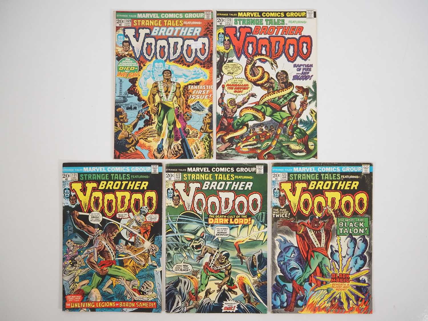 Lot 8 - STRANGE TALES #169 to 173 (5 in Lot) -...