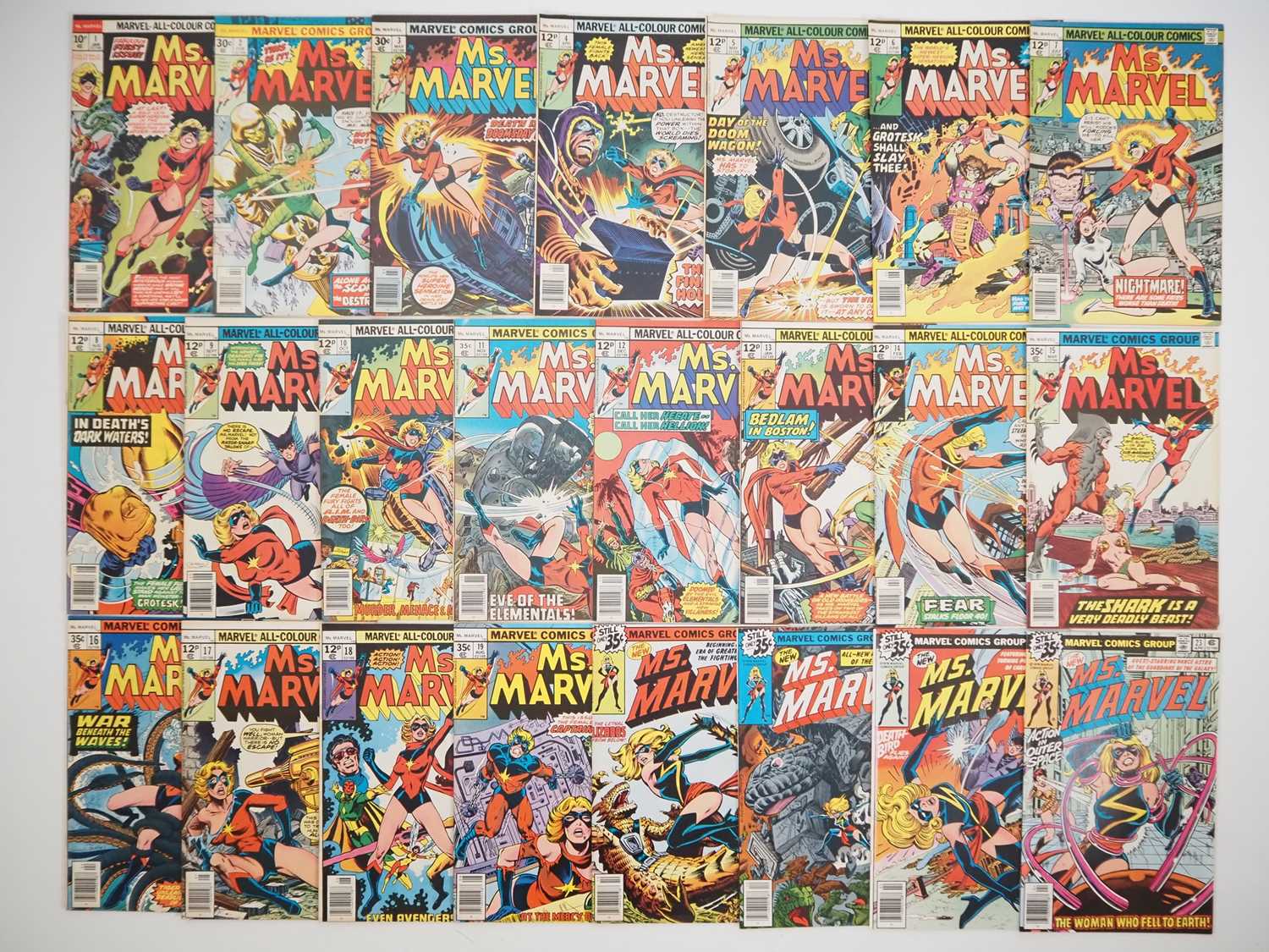 Lot 12 - MS. MARVEL #1, 2, 3, 4, 5, 6, 7, 8, 9, 10, 11,...