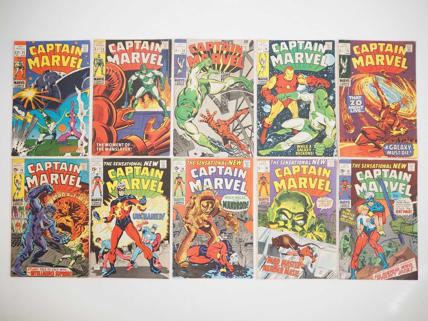 Lot 15 - CAPTAIN MARVEL #11, 12, 13, 14, 15, 16, 17, 18,...