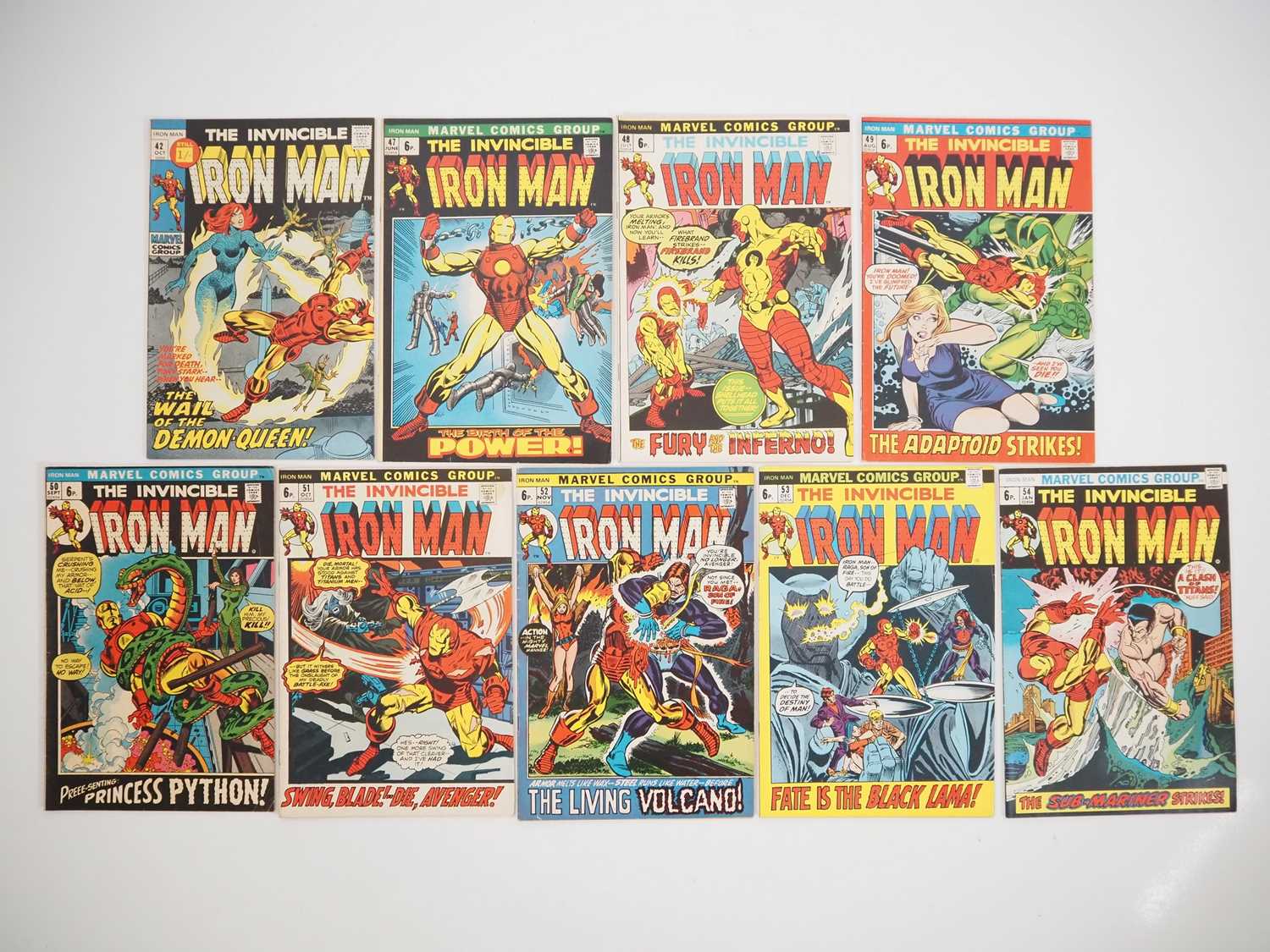 Lot 30 - IRON MAN #42, 47, 48, 49, 50, 51, 52, 53, 54...