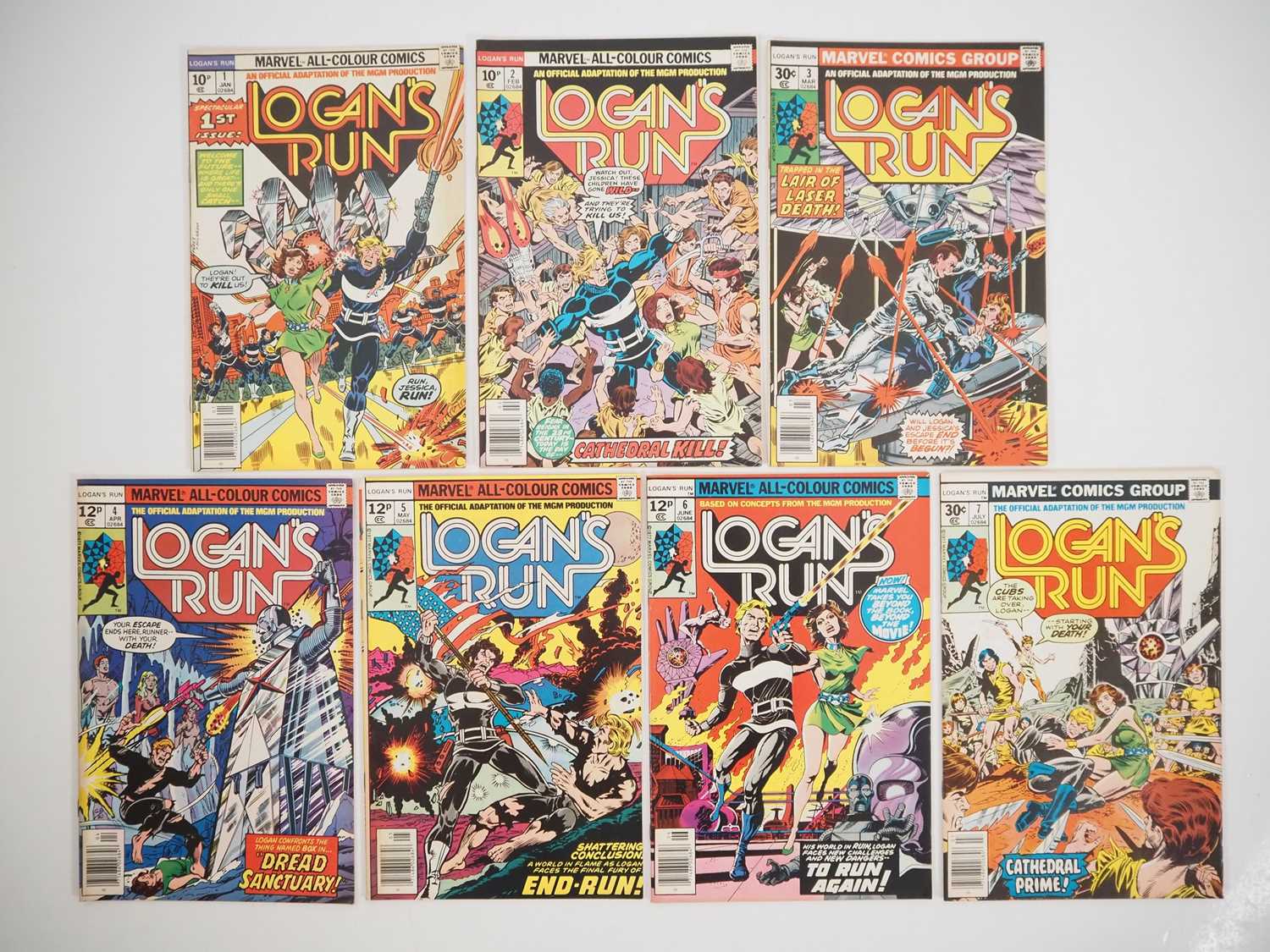 Lot 32 - LOGAN'S RUN #1, 2, 3, 4, 5, 6, 7 - (7 in Lot) -...