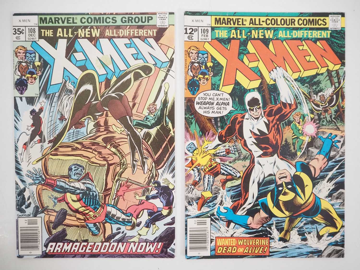 Lot 44 - X-MEN #108 & 109 (2 in Lot) - (1977 - MARVEL -...