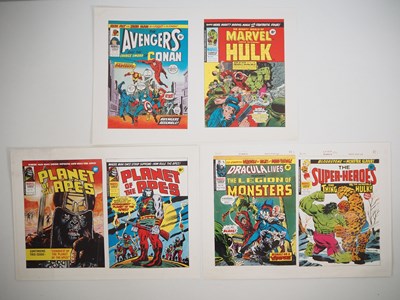 Lot 103 - BRITISH MARVEL PRINTERS PROOF LOT (6 in Lot) -...