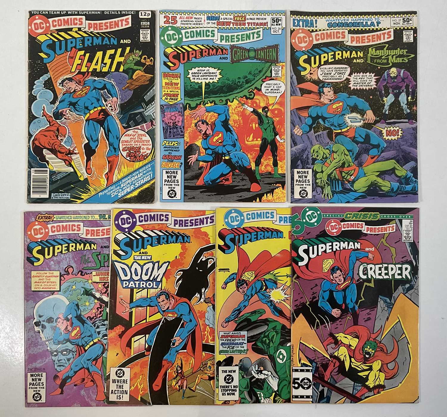 Lot 276 - DC COMICS PRESENTS #1, 26, 27, 29, 52, 60, 88...