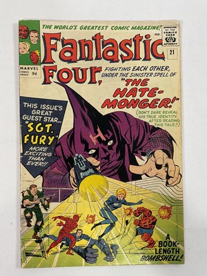 Lot 453 - FANTASTIC FOUR #21 - (1963 - MARVEL - UK Price...