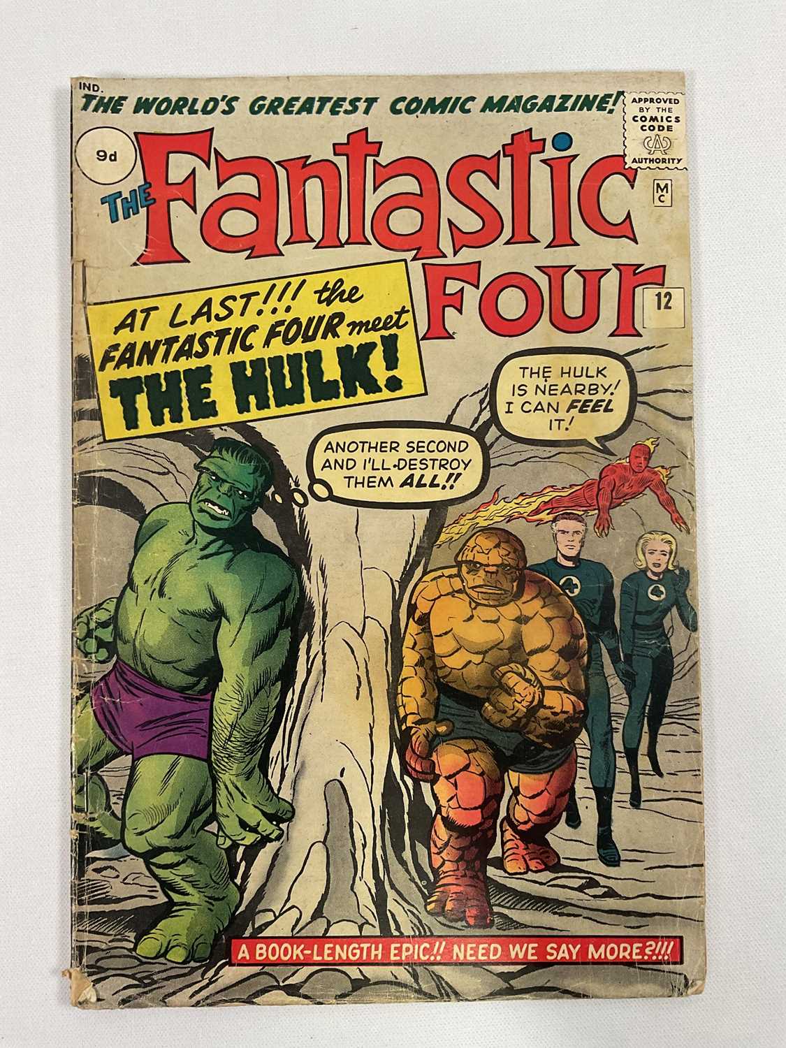 Lot 487 - FANTASTIC FOUR #12 (1963 - MARVEL - UK Price...