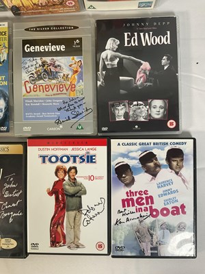 Lot 274 - A collection of autographed comedy VHS tapes...