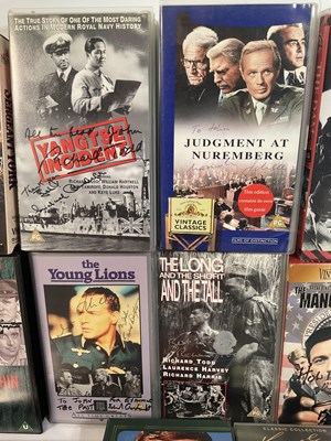 Lot 296 - A collection of War movie VHS tapes and DVDs...