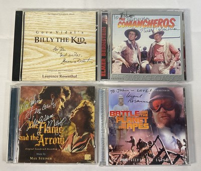 Lot 277 - A collection of autographed movie soundtrack...