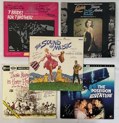 Lot 278 - A group of autographed soundtracks on vinyl...