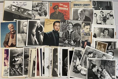 Lot 316 - A collection of movie stars' autographs on...