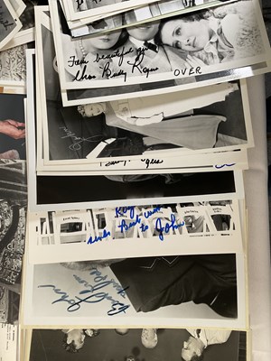 Lot 316 - A collection of movie stars' autographs on...
