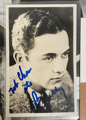 Lot 316 - A collection of movie stars' autographs on...