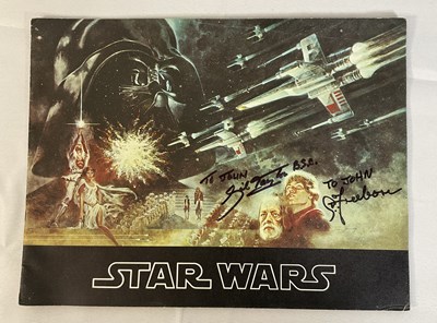 Lot 348 - A group of autographed movie souvenir program...