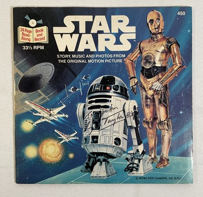 Lot 414 - STAR WARS Autographs on mixed media - A DVD of...