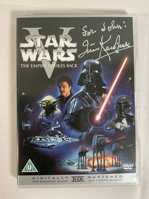 Lot 414 - STAR WARS Autographs on mixed media - A DVD of...