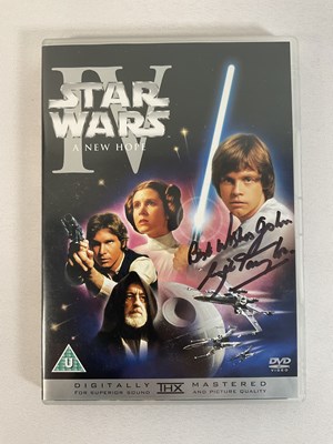 Lot 414 - STAR WARS Autographs on mixed media - A DVD of...