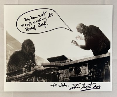 Lot 344 - An IRVIN KERSHNER Autographed STAR WARS...