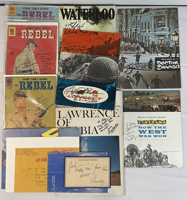 Lot 276 - A group of autographed War and Western movie...