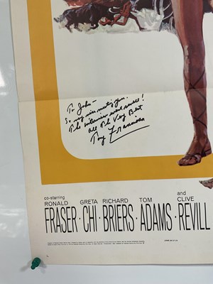 Lot 289 - An autographed FATHOM (1967) US One Sheet...