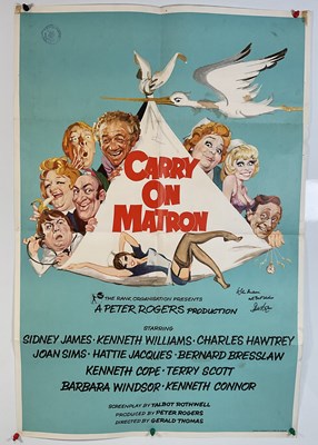 Lot 318 - An autographed CARRY ON MATRON (1972) British...