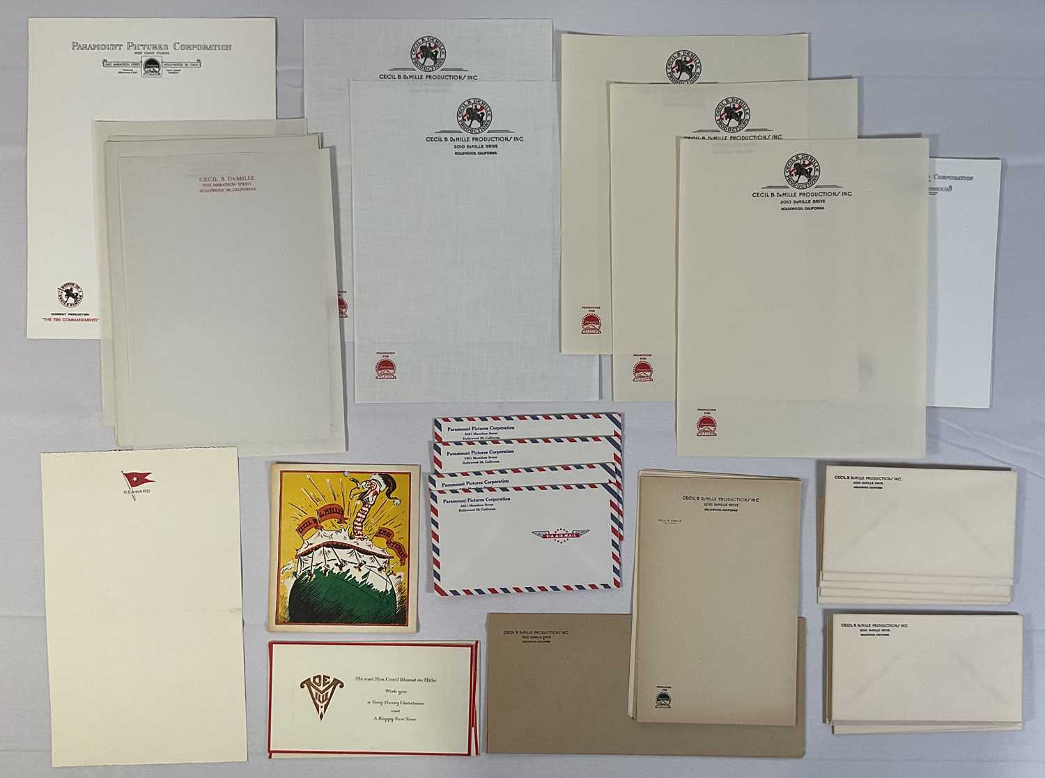 Lot 333 - A collection of Cecil B. DeMille and Paramount...
