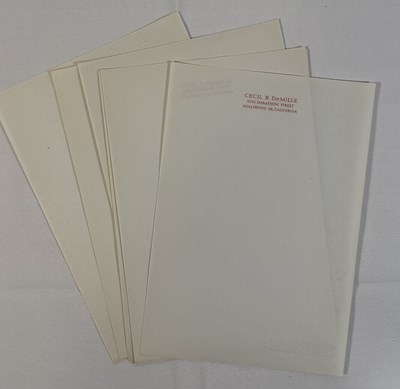 Lot 333 - A collection of Cecil B. DeMille and Paramount...