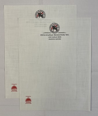 Lot 333 - A collection of Cecil B. DeMille and Paramount...