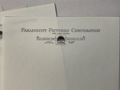 Lot 333 - A collection of Cecil B. DeMille and Paramount...