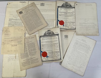 Lot 325 - A collection of patents and related documents...