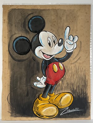 Lot 171 - WALT DISNEY - An original painting on paper of...