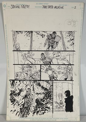 Lot 402 - JUDGE DREDD - Original artwork by DAVE TAYLOR...