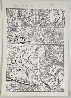 Lot 401 - JUDGE DREDD - Original artwork by DAVE TAYLOR...