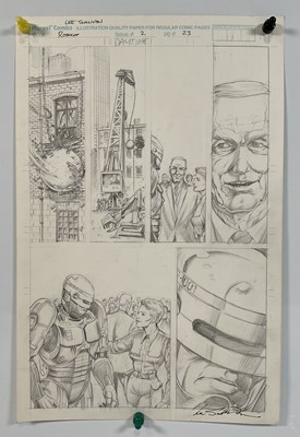 Lot 398 - ROBOCOP - Original artwork by LEE SULLIVAN and...