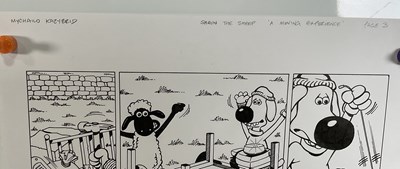 Lot 400 - SHAUN THE SHEEP - 2 pages of original artwork...