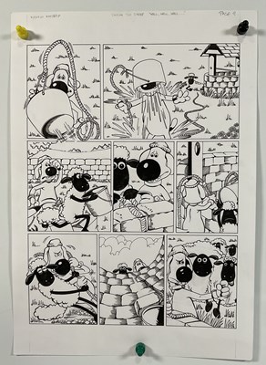 Lot 400 - SHAUN THE SHEEP - 2 pages of original artwork...