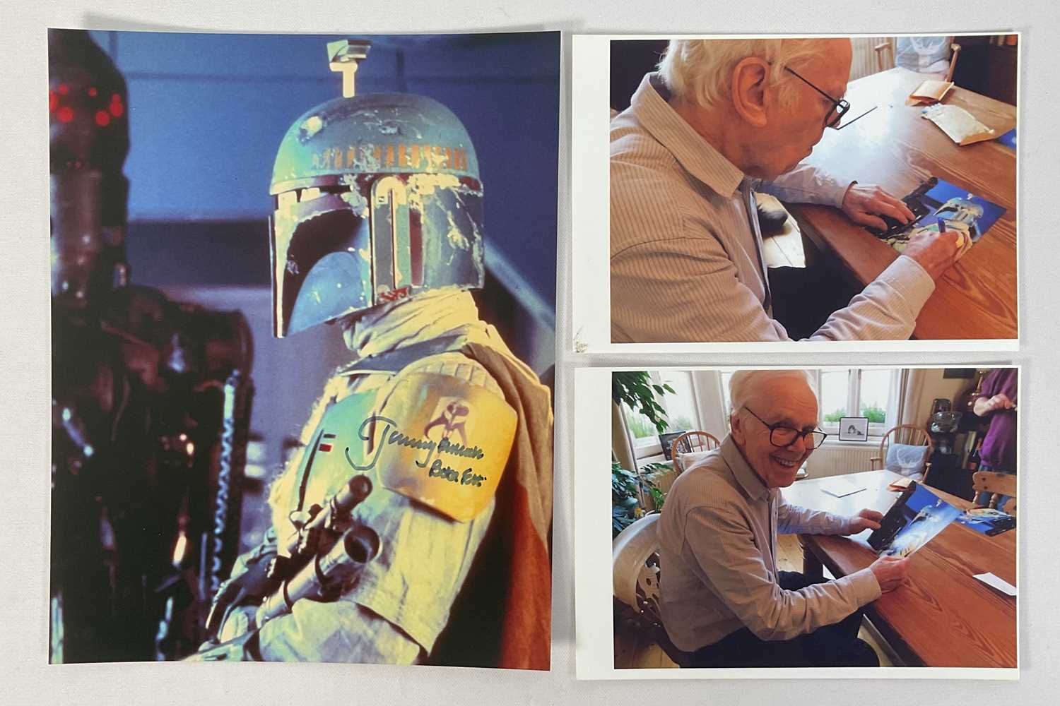 Lot 365 - STAR WARS - JEREMY BULLOCH AUTOGRAPH - An 8" x...