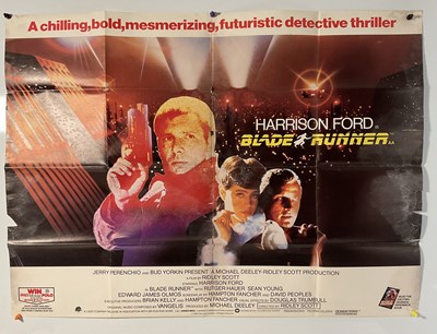 Lot 208 - BLADE RUNNER (1982) British Quad film poster,...