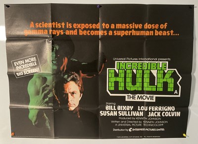 Lot 233 - THE INCREDIBLE HULK (1977) British Quad 1978...