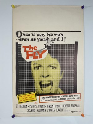 Lot 115 - Two 1950s US window cards - THE FLY (1958)...