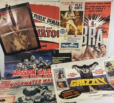 Lot 26 - A group of Action Adventure movie posters to...